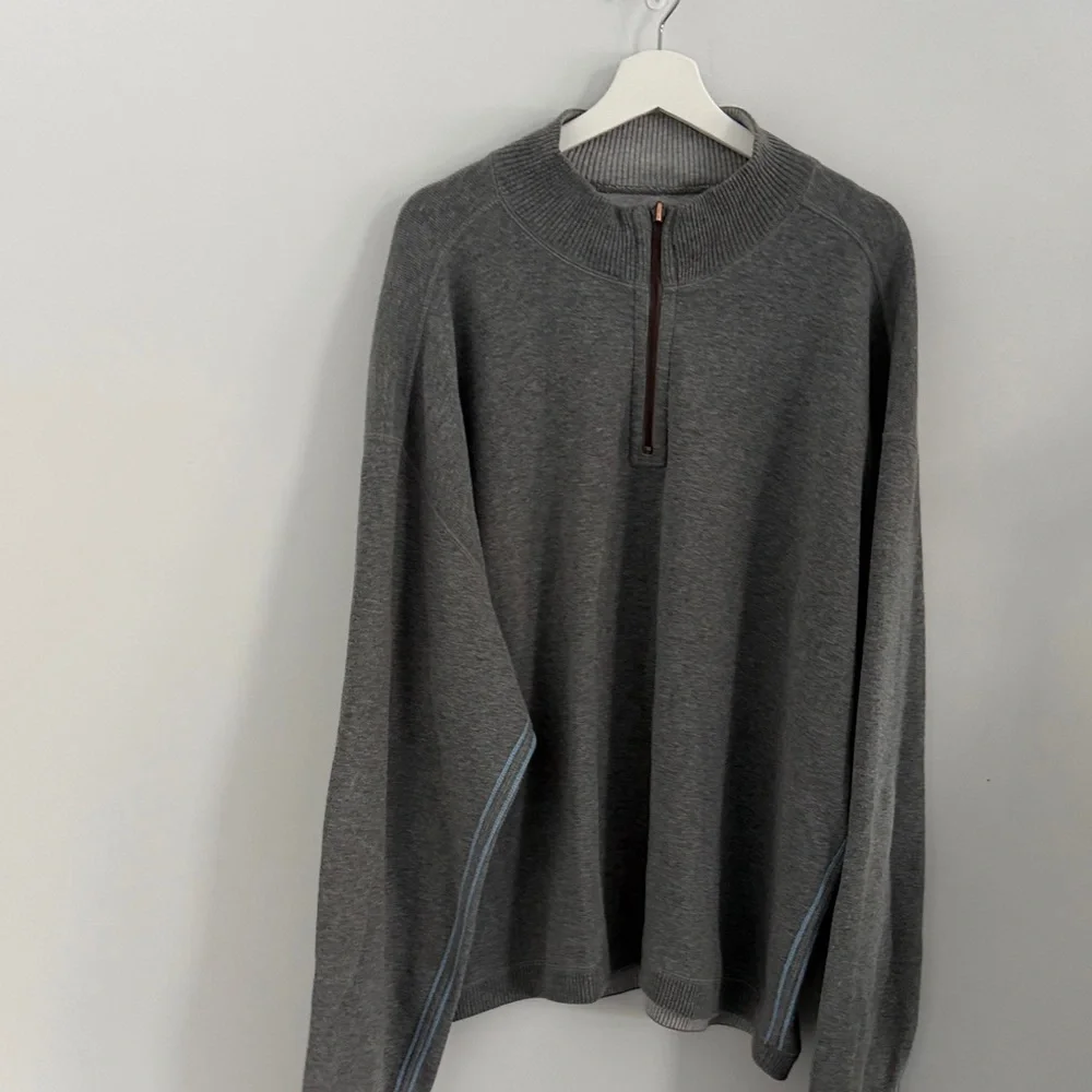 Tommy Bahama grey quarter‎  Zip-Up Sweater